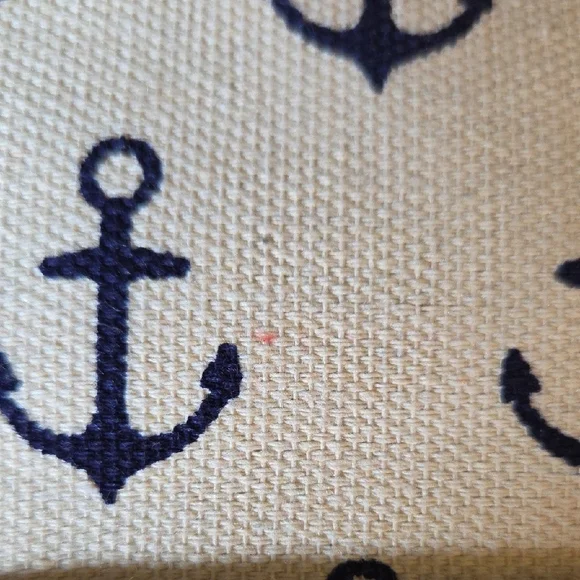 Bijorca Navy Anchor Print Clutch - Picture 3 of 6